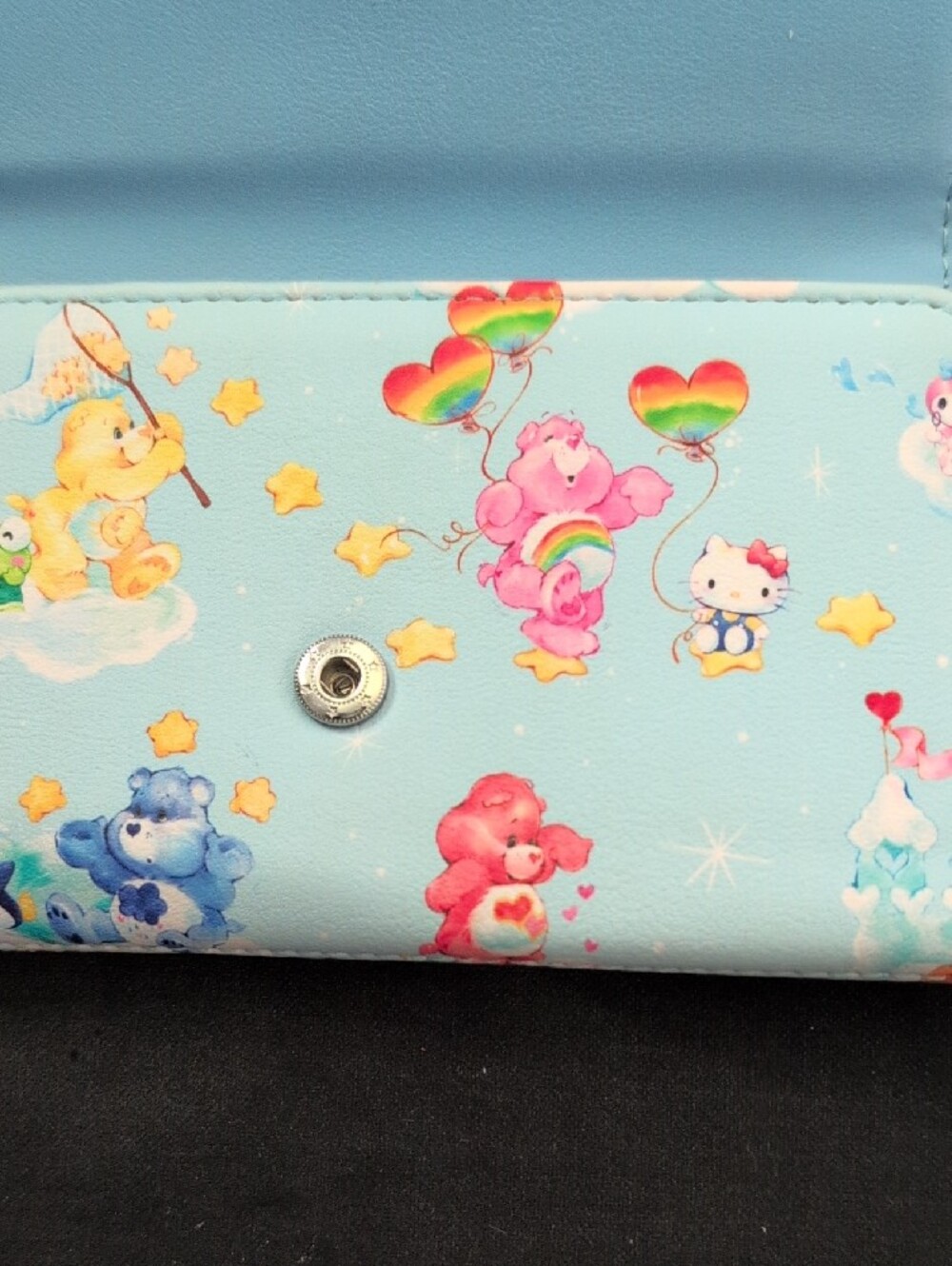 Loungefly Kids Sky Blue Care Bears & Hello Kitty Wallet - Picture 5 of 9